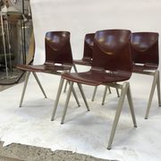 Lot of 4 vintage chairs Galvanitas S22 in the Netherlands
