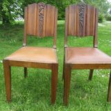 4 Art-deco Circa Chairs 1940