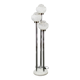 1970s Italian Murano Glass, Chrome and Marble Three-Light Floor Lamp