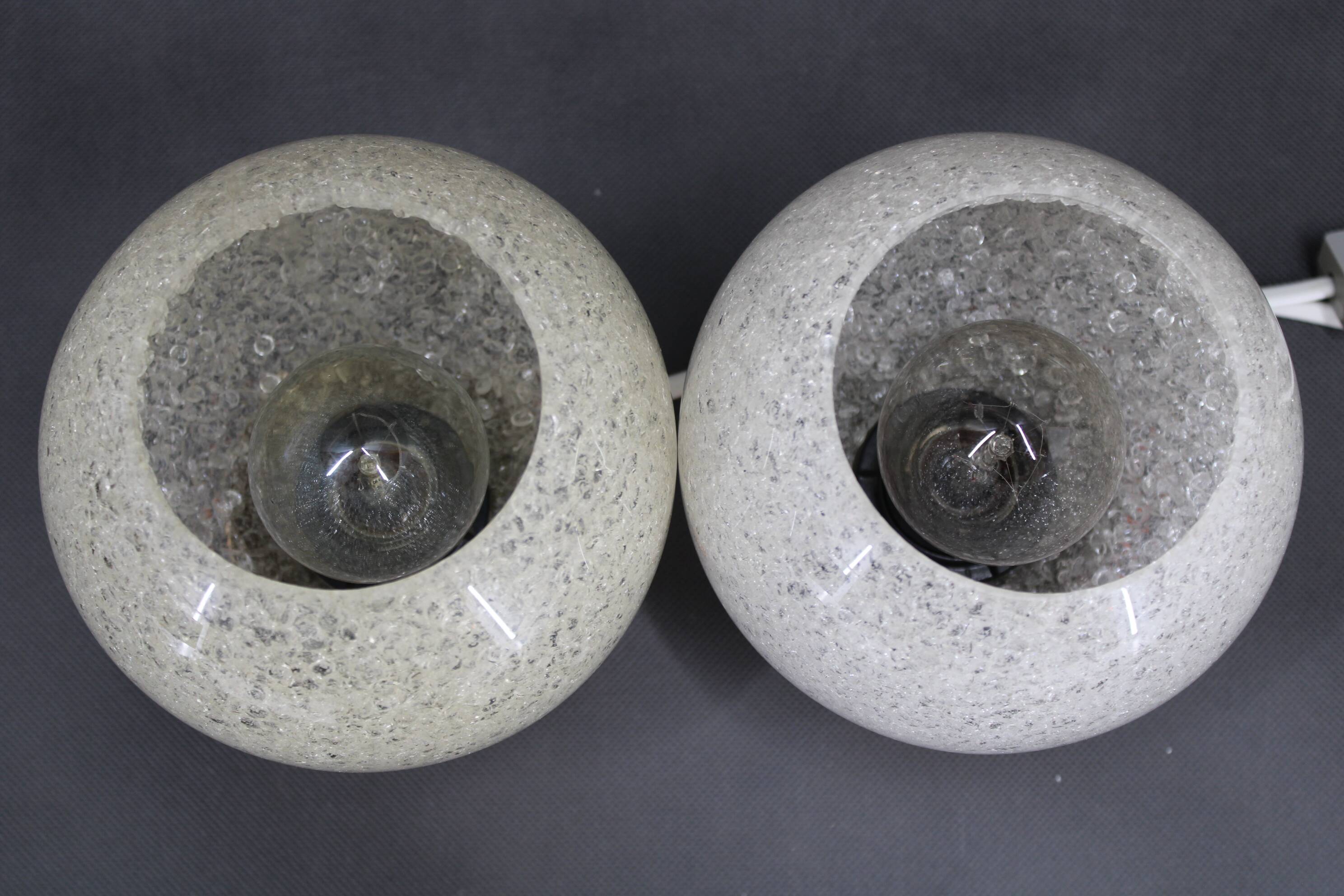 1970s Pair of Table lamps by Pokrok Zilina , Czechoslovakia