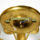 Beautiful 1960s Space Age brass ceiling lamp with 10 glass balls by Kaiser