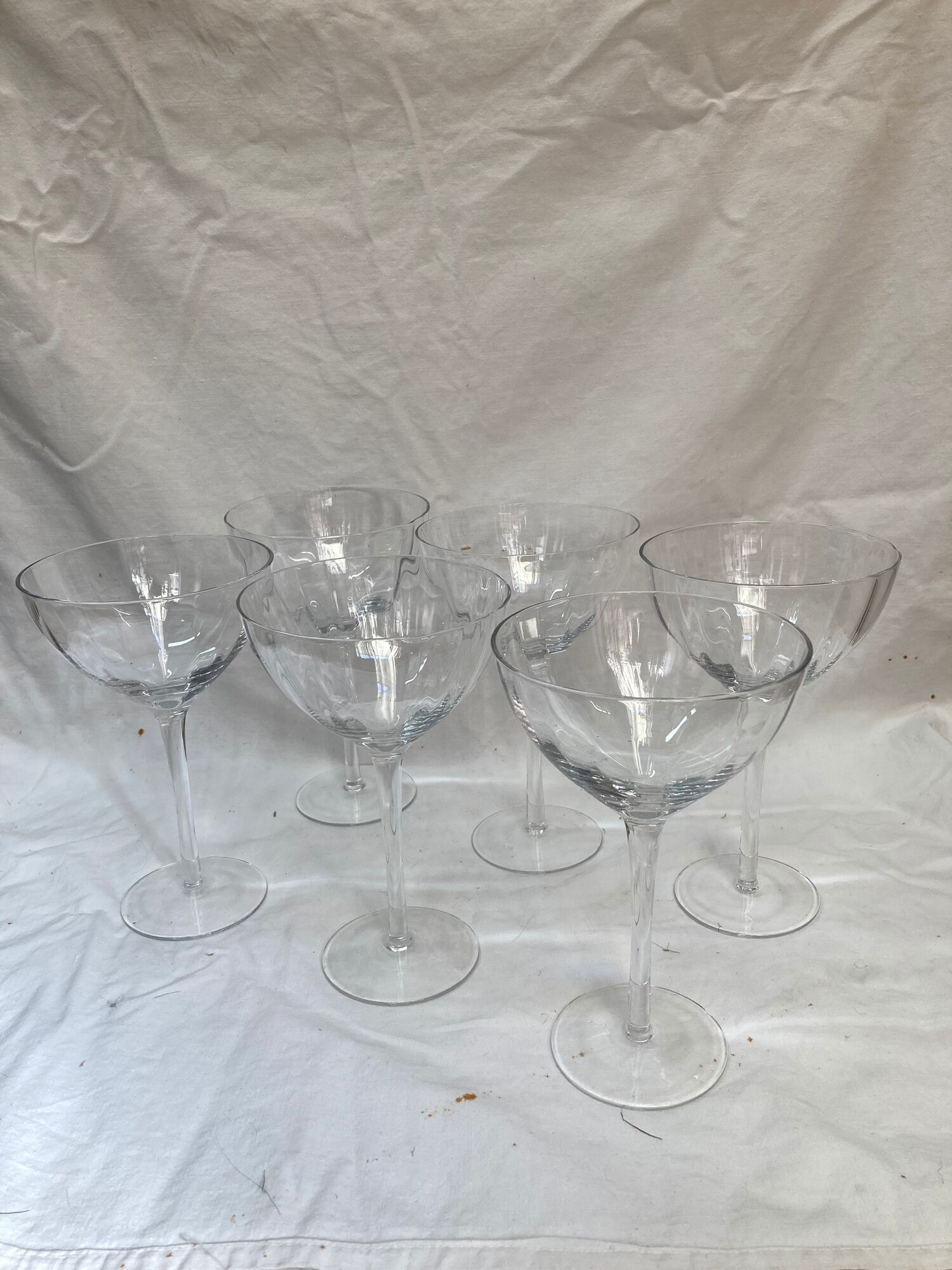 6 glasses of champagne "swimming pool" in crystal