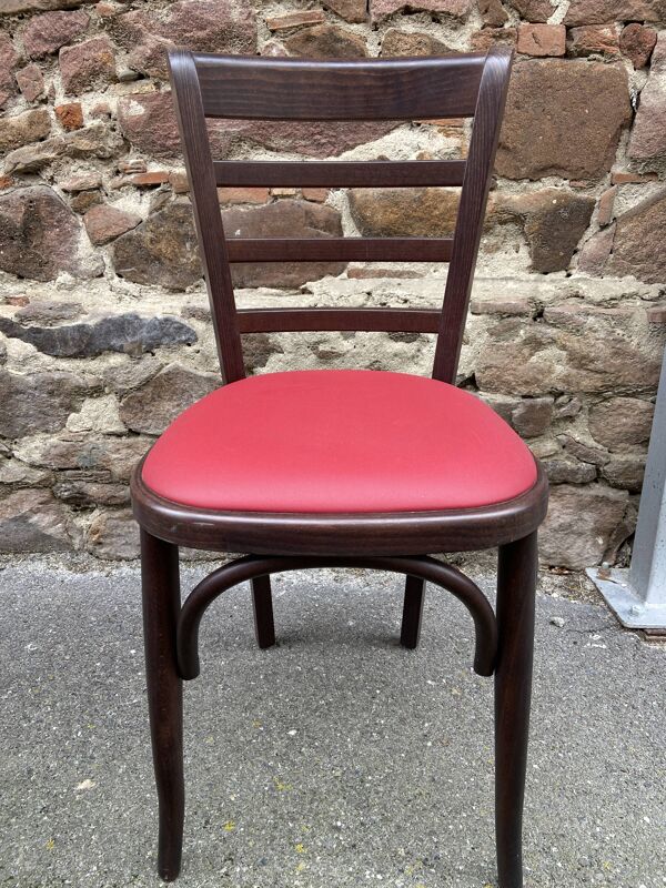Set de 6 Chaises bistrot Brasserie bentwood bistrot chair shabby chic baumann Thonet simili cuir