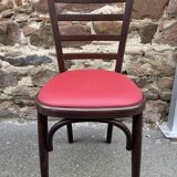 Set de 6 Chaises bistrot Brasserie bentwood bistrot chair shabby chic baumann Thonet simili cuir