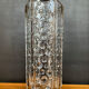 Hexagonal vase Riihimäen Lasi vintage in moulded glass