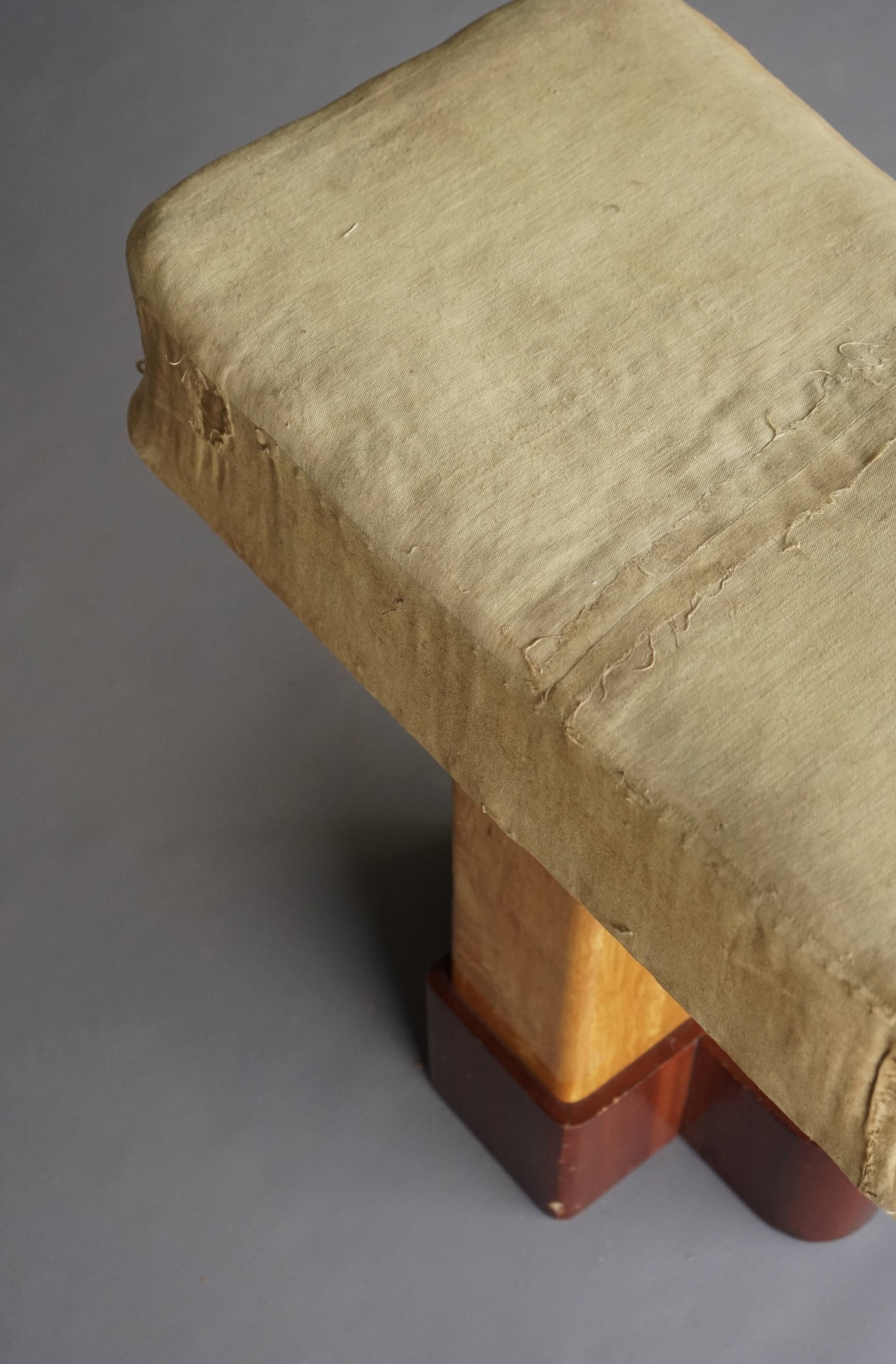 Tabouret de coiffeuse Art déco. Années 1930