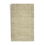 Handwoven vintage anatolian beige carpet 188 cm x 296 cm