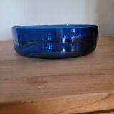 Round Cobalt Blue Glass Serving Dish