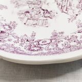 Set of 12 Lunéville earthenware dessert plates