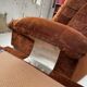 Pair 70s brown velvet armchairs