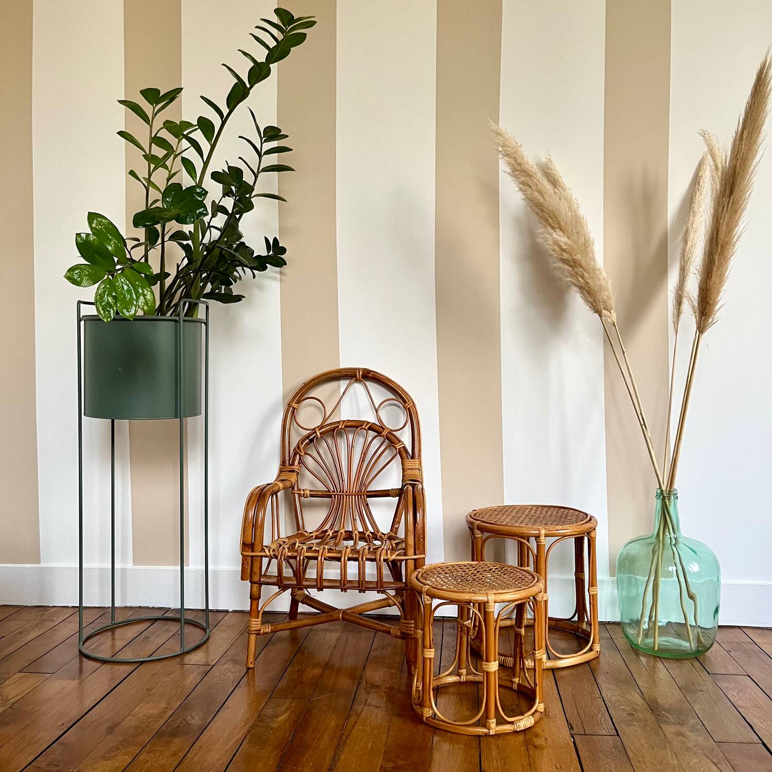 Rattan armchair for children