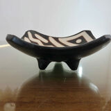 Ethnic tidy, tripod, terracotta 60s