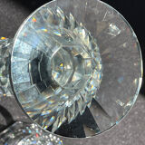 Candle holders - glass or cut crystal