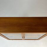 Danish teak display cabinet highboard Kristiansen vintage 60s