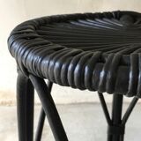 Vintage rattan stool