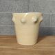 Cracked ceramic vase organic shape 1970