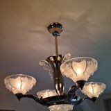 Ezan art deco chandelier with 4 arms of light