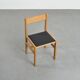 Chaise en Acajou Blond par André Sornay, circa 1960