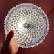 Vintage diamond-tipped glass wall lamp/ceiling lamp