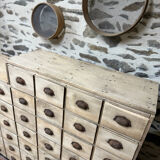 Magnificent wooden workshop cabinet.