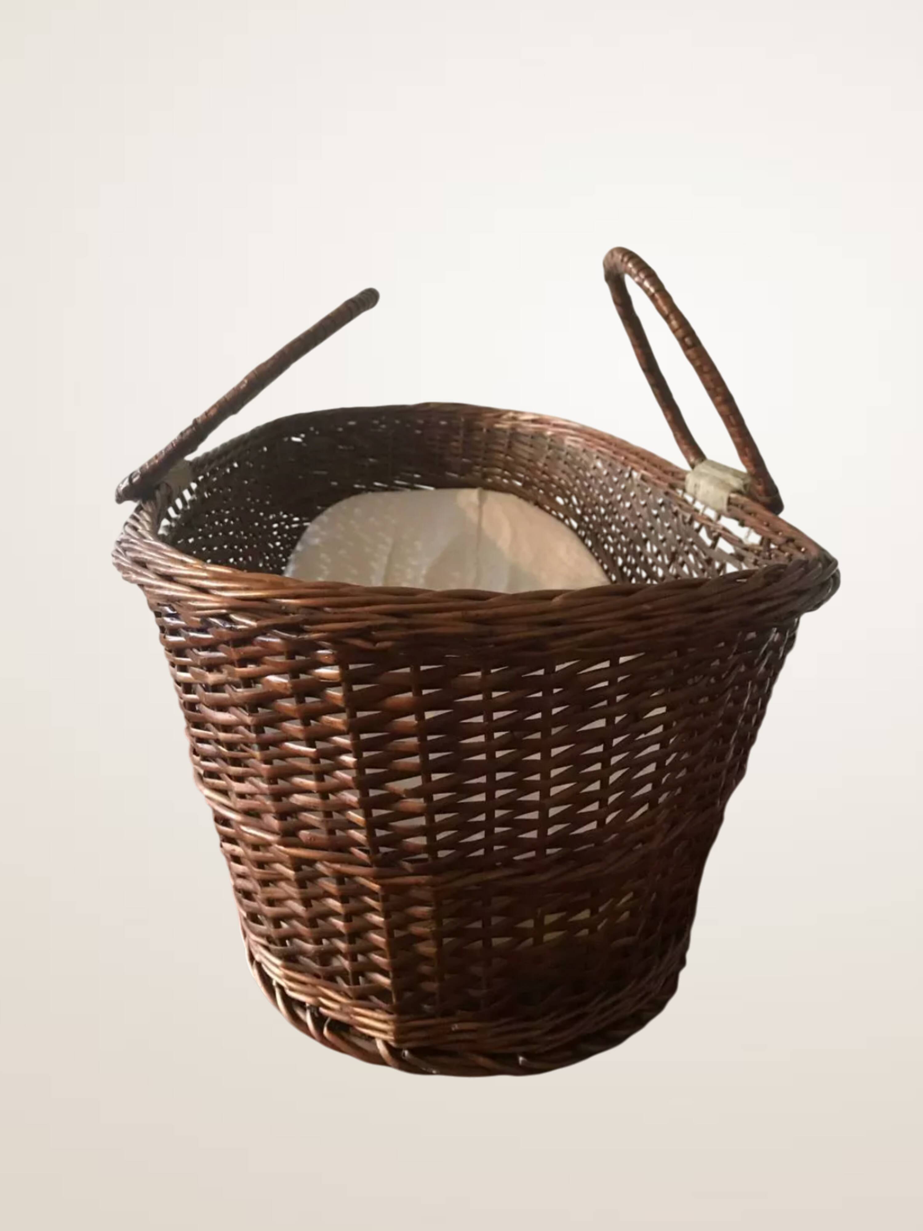 Large woven wicker basket