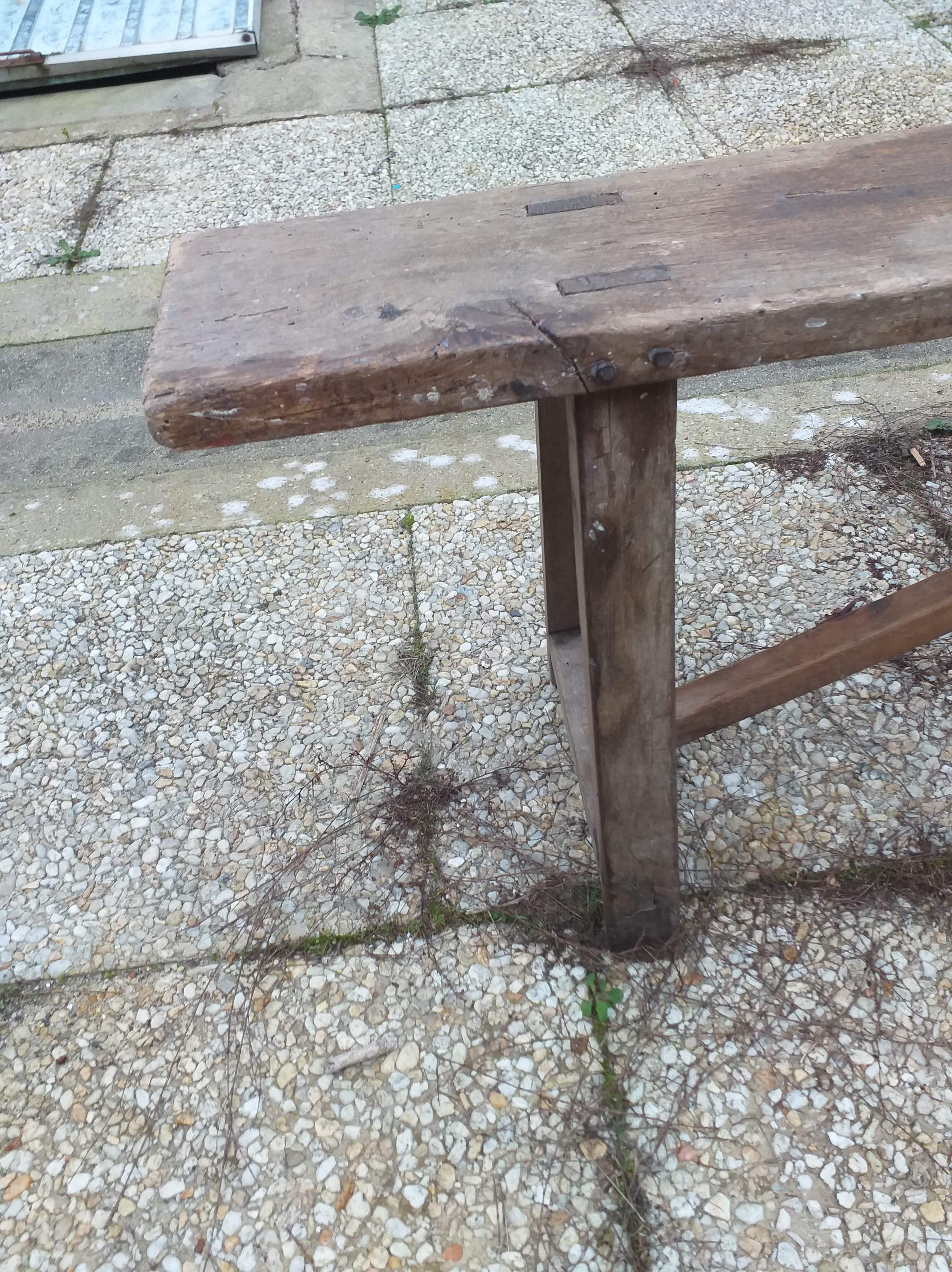 Small old farm bench L 144