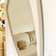 Space Age XXL lacquered wood mirror, France 1970s