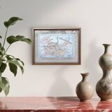 Kortrijk, small old map, vintage 1910