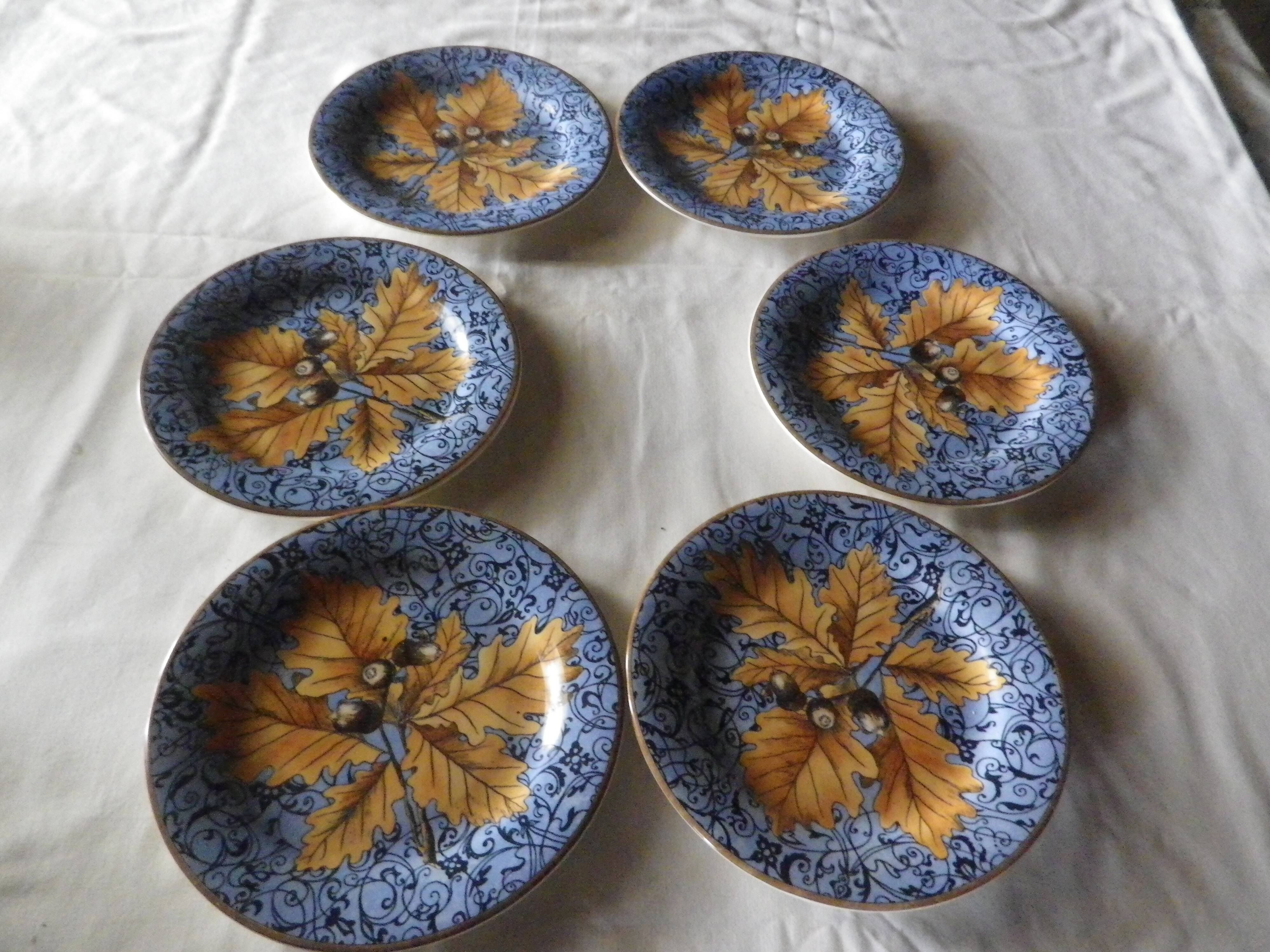 6 assiettes à dessert Gien