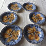 6 assiettes à dessert Gien