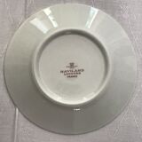 Vintage coffee porcelain service, Haviland Limoges, stylized grass décor