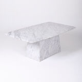 Rectangular marble coffee table