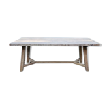 Farmhouse table walnut stripped 200 cm