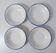 4 assiettes creuses en faience italienne
