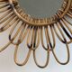 1950s rattan sun mirror France