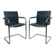 Pair of Dialog armchairs by Walter Knoll for Art Collection, leather