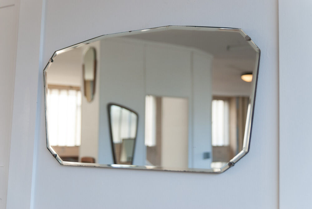 Art Deco oblique mirror 36x66cm
