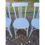 6 Baumann bistro chairs in old grey limed wood
