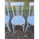 6 chaises bistrot Baumann bois cérusé vieux gris