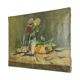Tableau ancien français nature morte huile sur toile signée L. Bouchu 1912