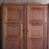 Pair of twin secretary cabinets