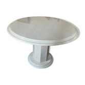 Travertine dining table
