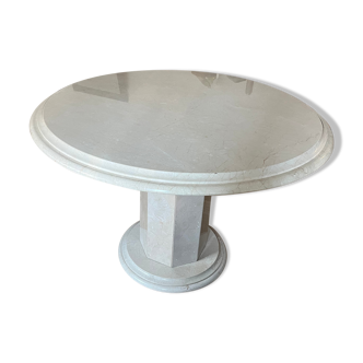 Travertine dining table