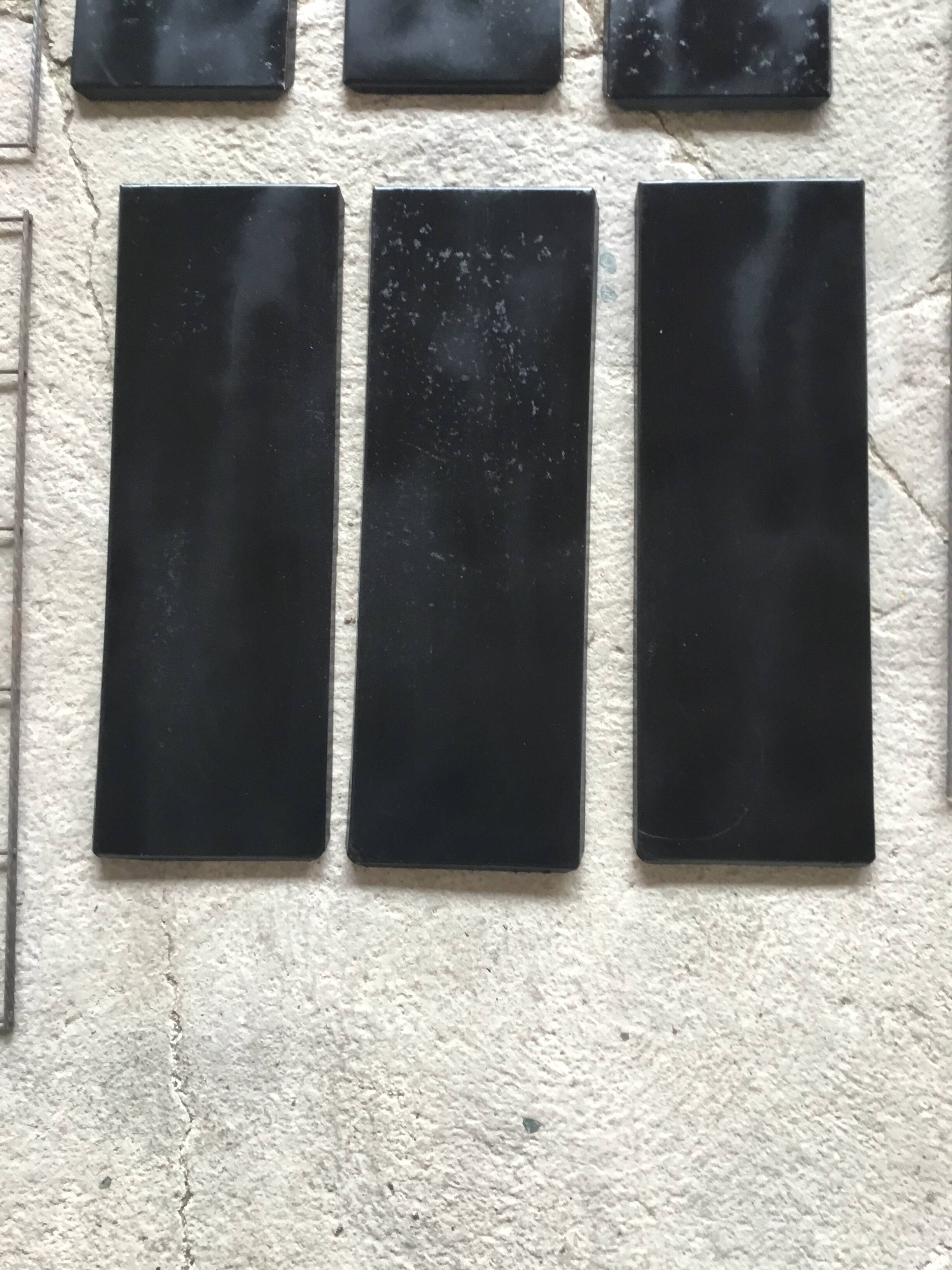 Double metal string shelf - 6 shelves, 3 uprights - vintage 1960