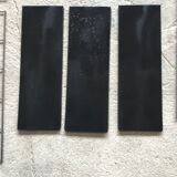 Double metal string shelf - 6 shelves, 3 uprights - vintage 1960