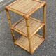 Étagère vintage en bambou rotin et osier 56cm