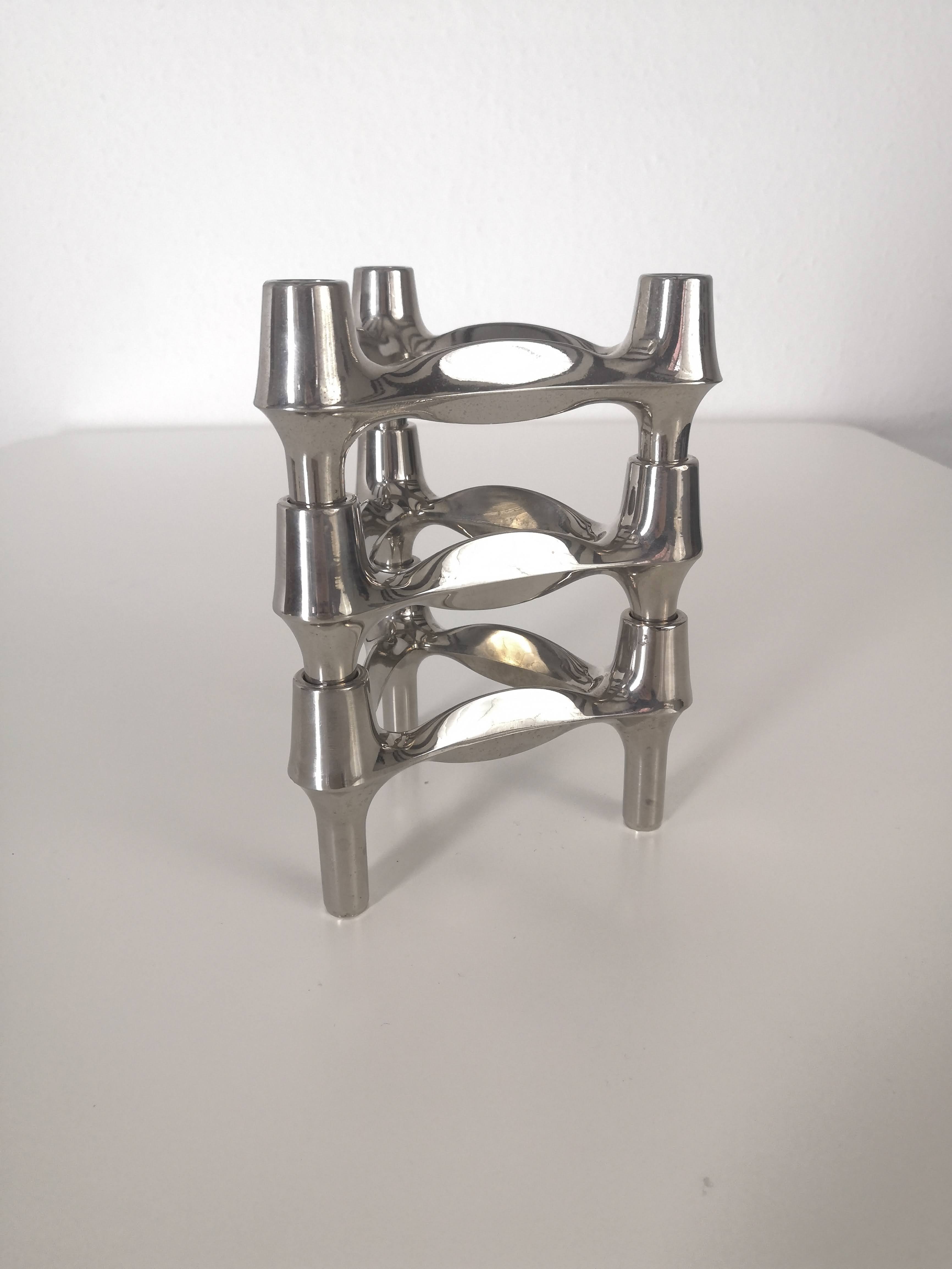 Set of 3 Nagel BMF candle holders