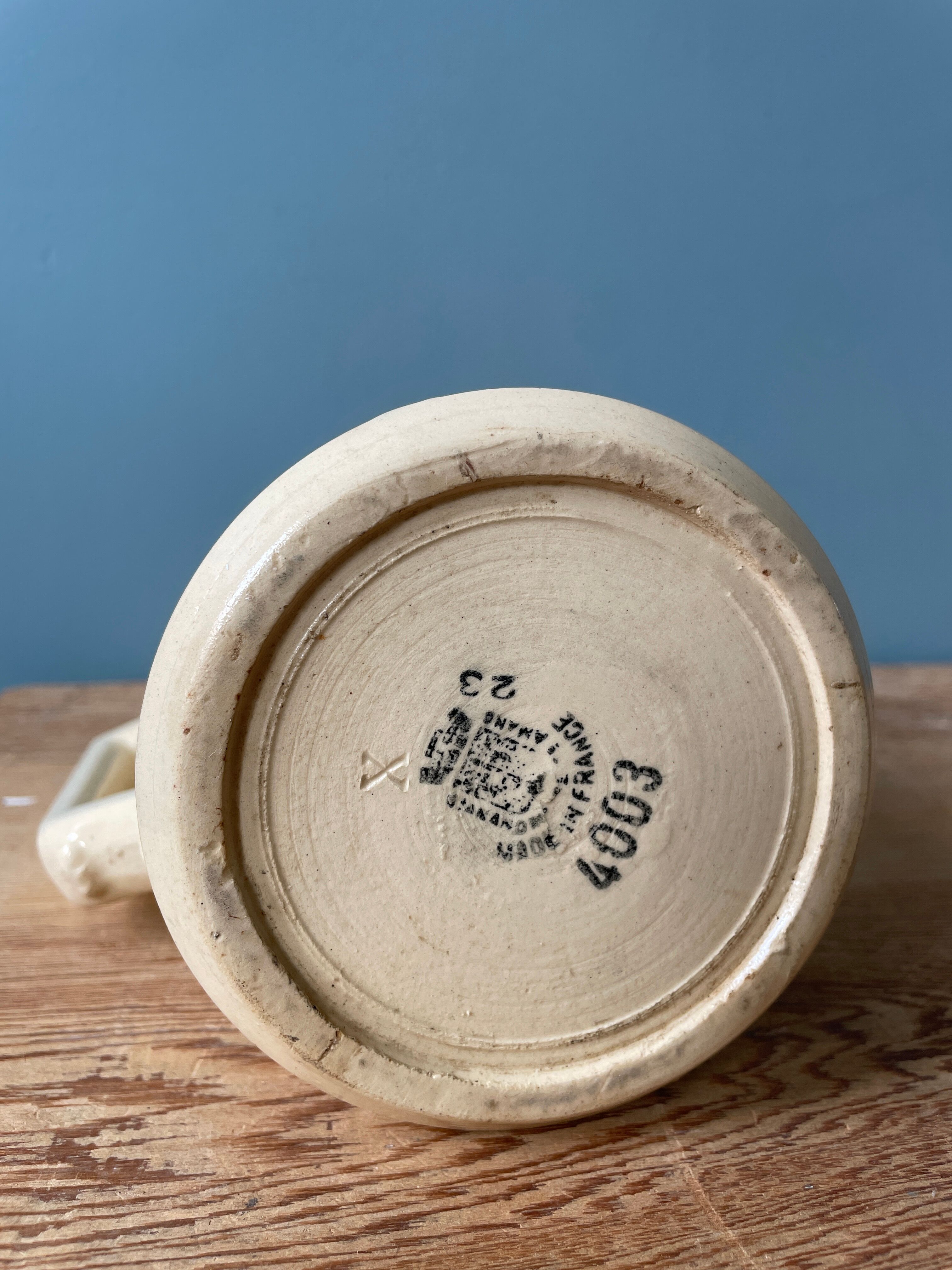 Pitcher 1900 in Earthenware St Amand and Hamage