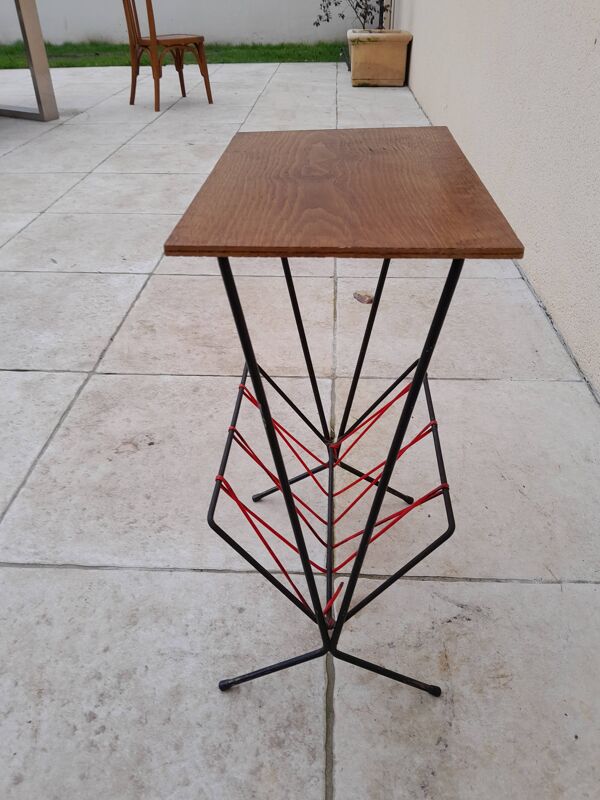 Table d appoint porte revue scoubidou vintage