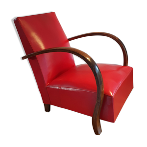 fauteuil art deco skaï